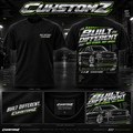 CUHSTOMZ Built Different Tee front and back design concept