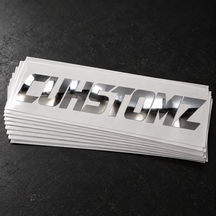 CUHSTOMZ 10-Inch Chrome Window Decal
