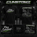 Puro Cuhstomz Street Gear Tee front and back design concept