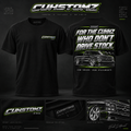 Front and back CUHSTOMZ Street Truck tee concept