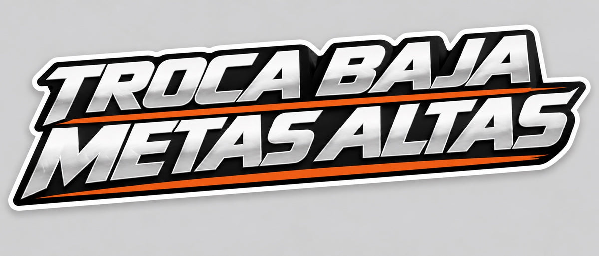Troca Baja, Metas Altas 10-Inch Truck Decal full-color contour-cut design
